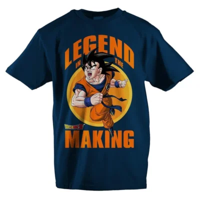 Boys' Navy Blue Dragon Ball Z Goku Shirt - Youth Sizes | Official Dragon Ball Z Boys' Clothing