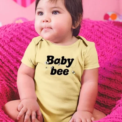 Adorable Baby Bee Bodysuit by SmartPrintsInk - 100% Cotton Comfort