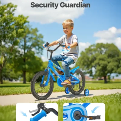 VEVOR Kids Bike 14 Inches - BMX Style Children Bicycle for Boys & Girls Ages 3-6 - Safe, Durable, and Fun
