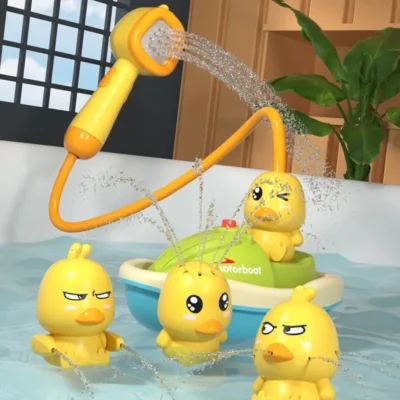 Splashing Ducks Bath Toy Set Multivariant Water Spraying Fun for Kids Durable, Safe, and Engaging