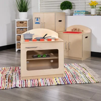 Children's Wooden Kitchen Stove | Kid-Friendly Pretend Play Stove for Home