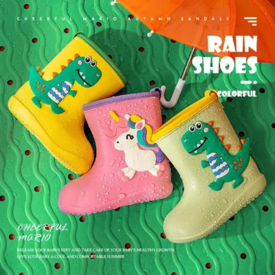 EVA Non-slip Rain Boots for Children - Multicolor & Various Sizes Available