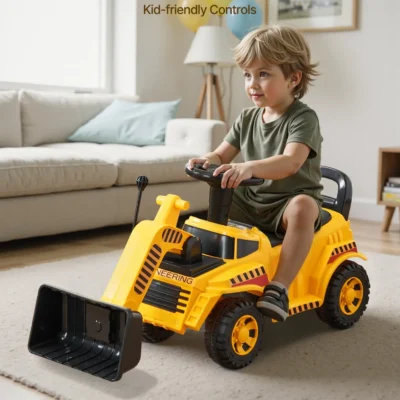 VEVOR Ride On Excavator Push Car for Toddlers with Storage, 55 lbs Capacity, Ideal Gift for Ages 19-36 Months