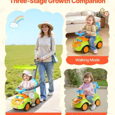 VEVOR Ride On Push Car for Toddlers | Safely Supports Up To 55 lbs | Fun & Safe with Guardrails, Ideal for Kids Aged 19-36 Months