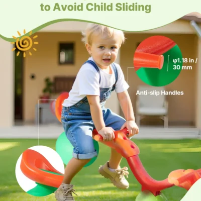 Rotating Kids Seesaw - for Ages 3+, 55 lbs Capacity, Fun and Safe Outdoor Play